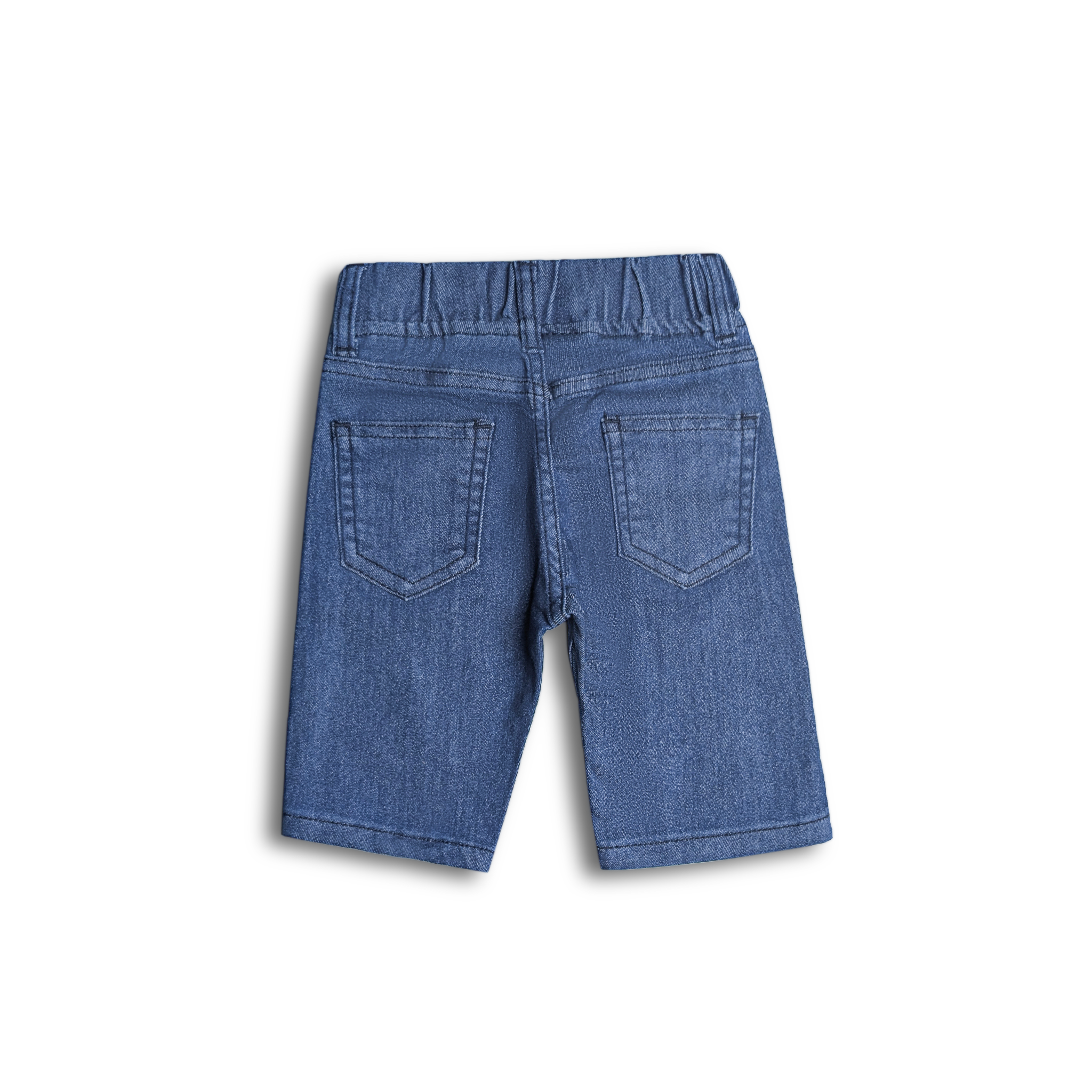 Rainbow Blossom Denim Shorts