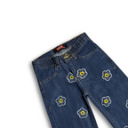Midnight Daisy Denim Capri (DG047)