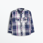 Deep Blue Grid Shirt