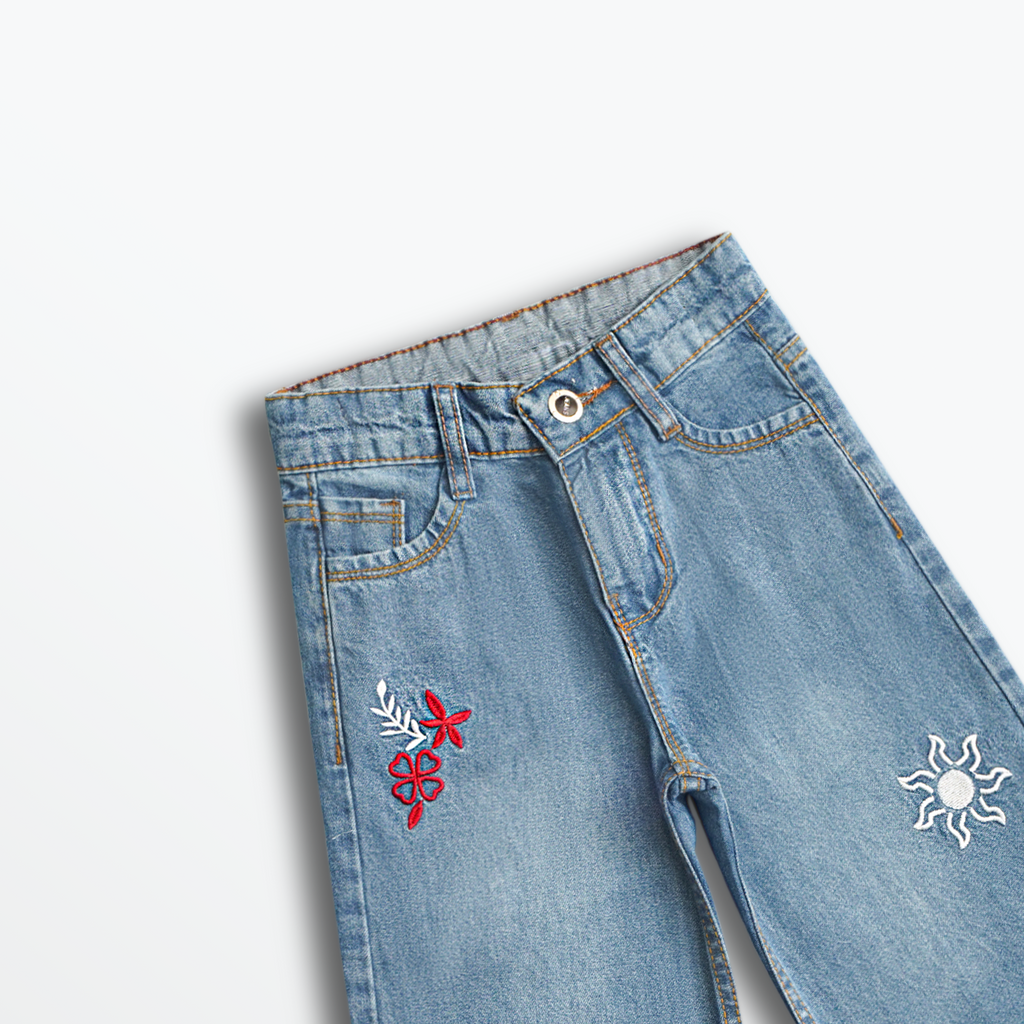 Sunny Flutter Denim Pants (DG029)