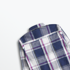 Deep Blue Grid Shirt