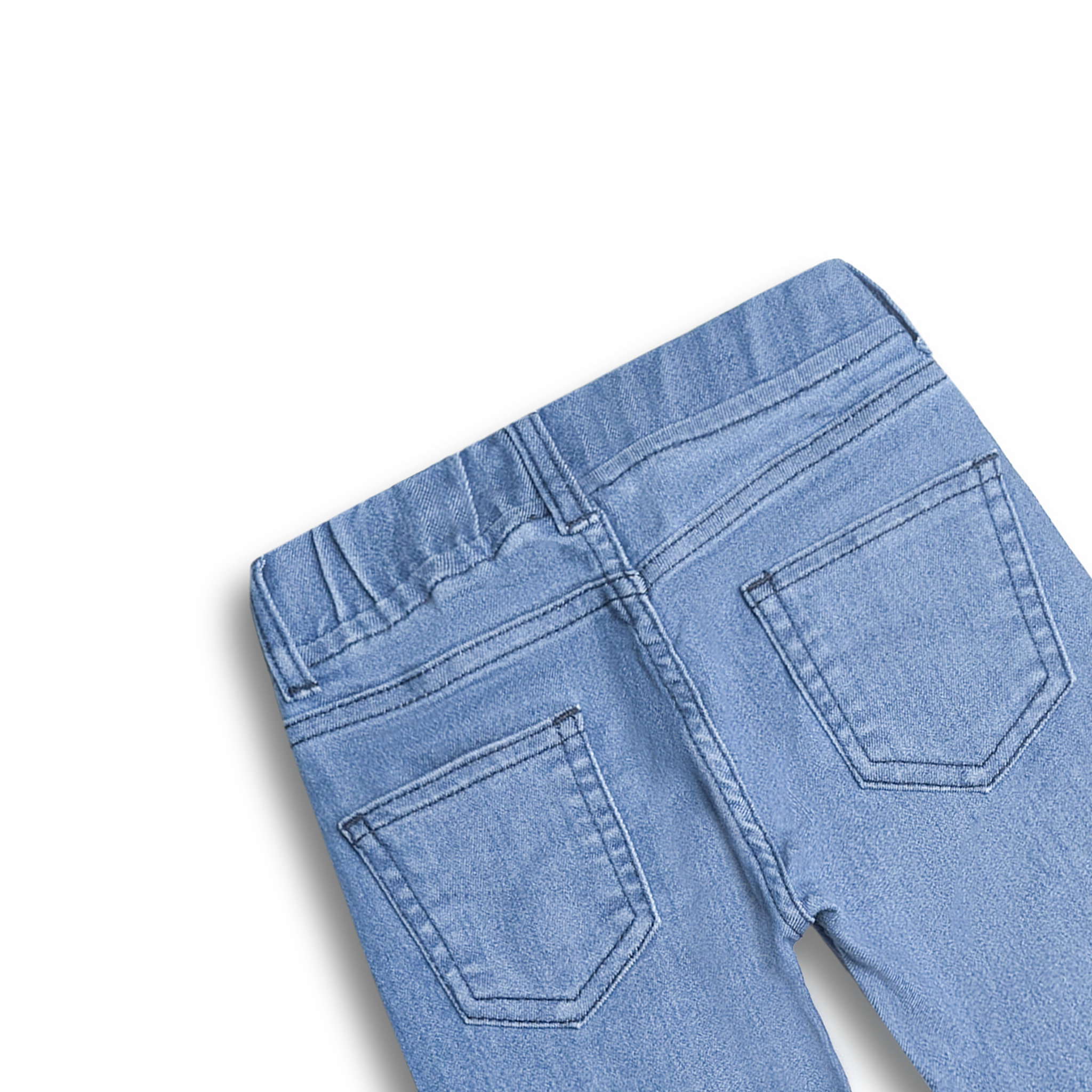 Rainbow Bloom Denim Shorts