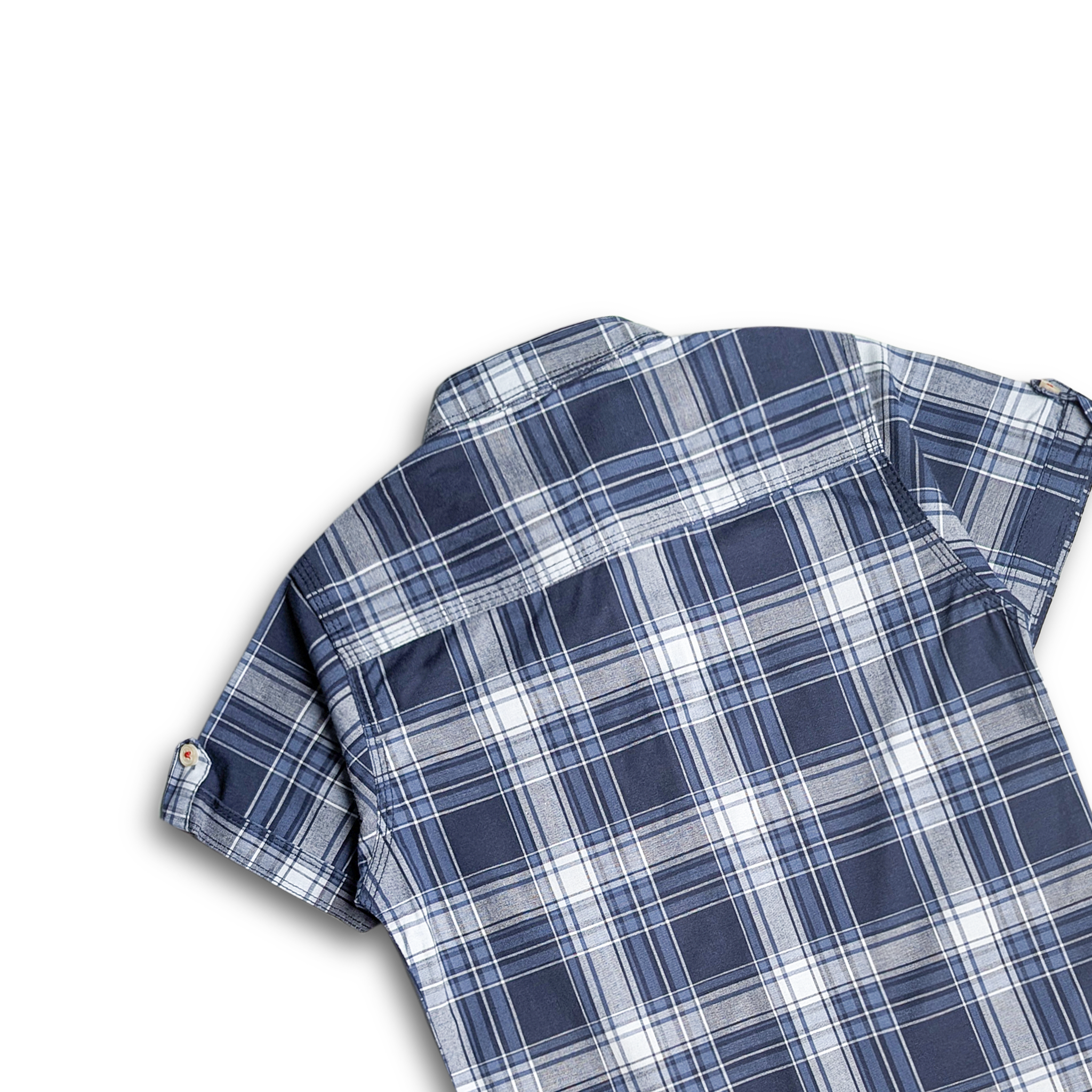 Navy Checkmate Casual Shirt