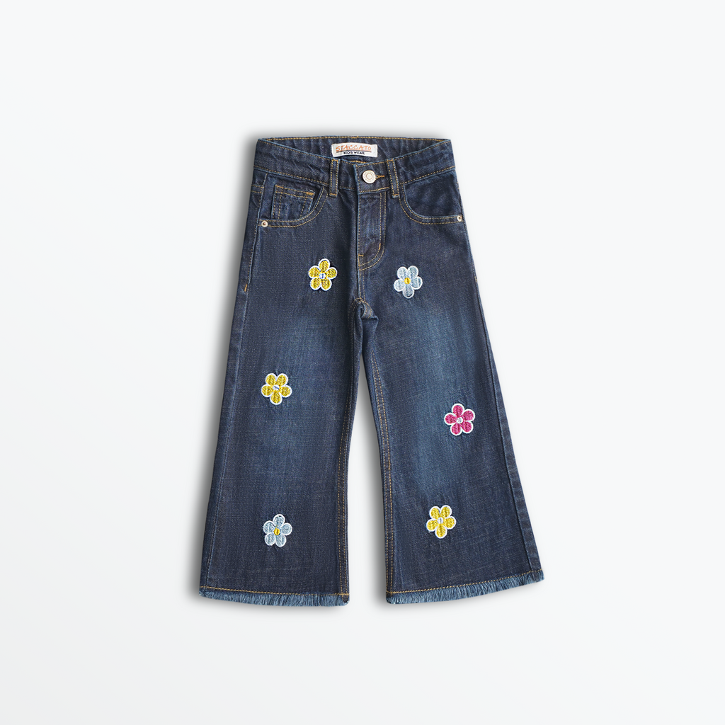 Flower Pop Denim Pants (DG030)