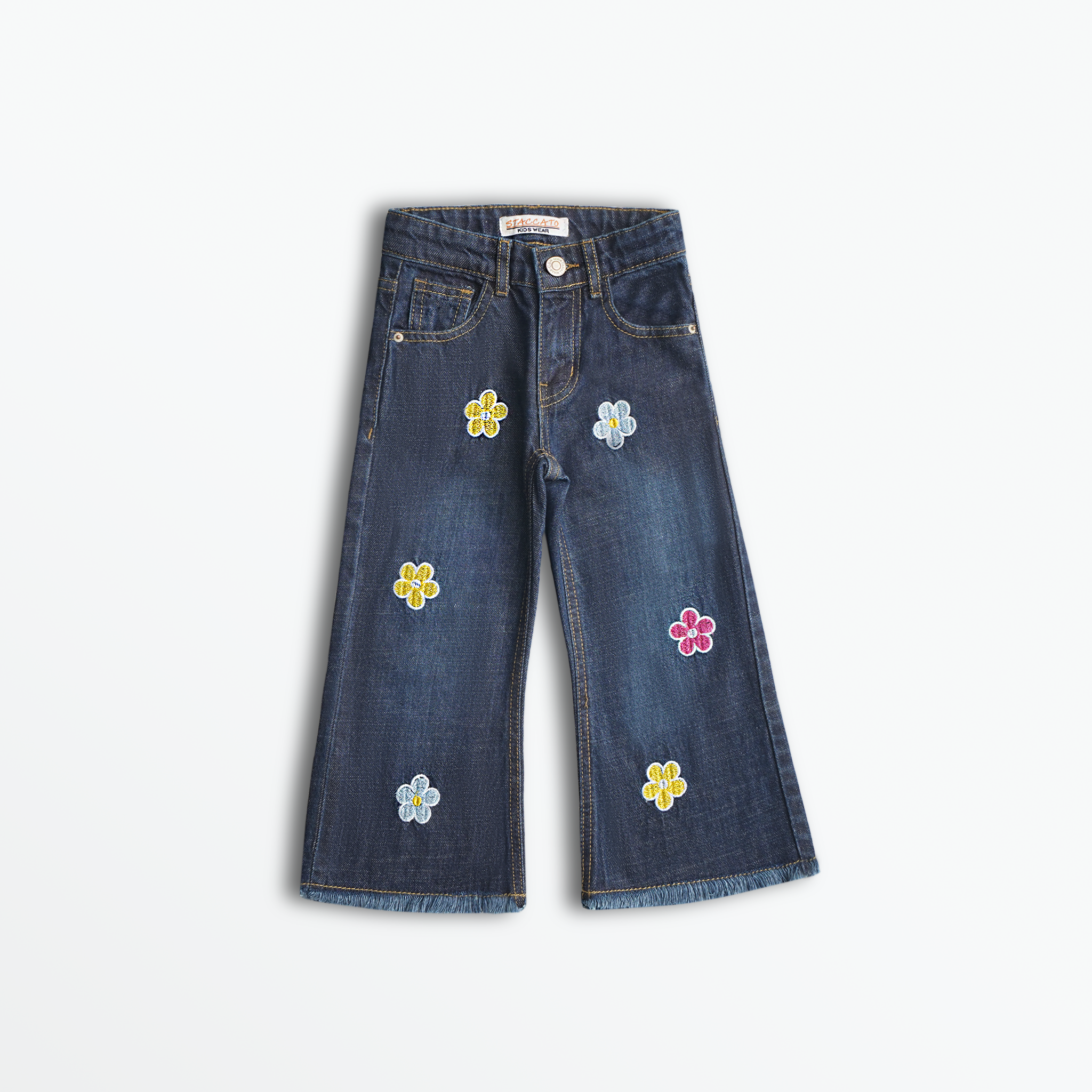 Flower Pop Denim Pants (DG030)
