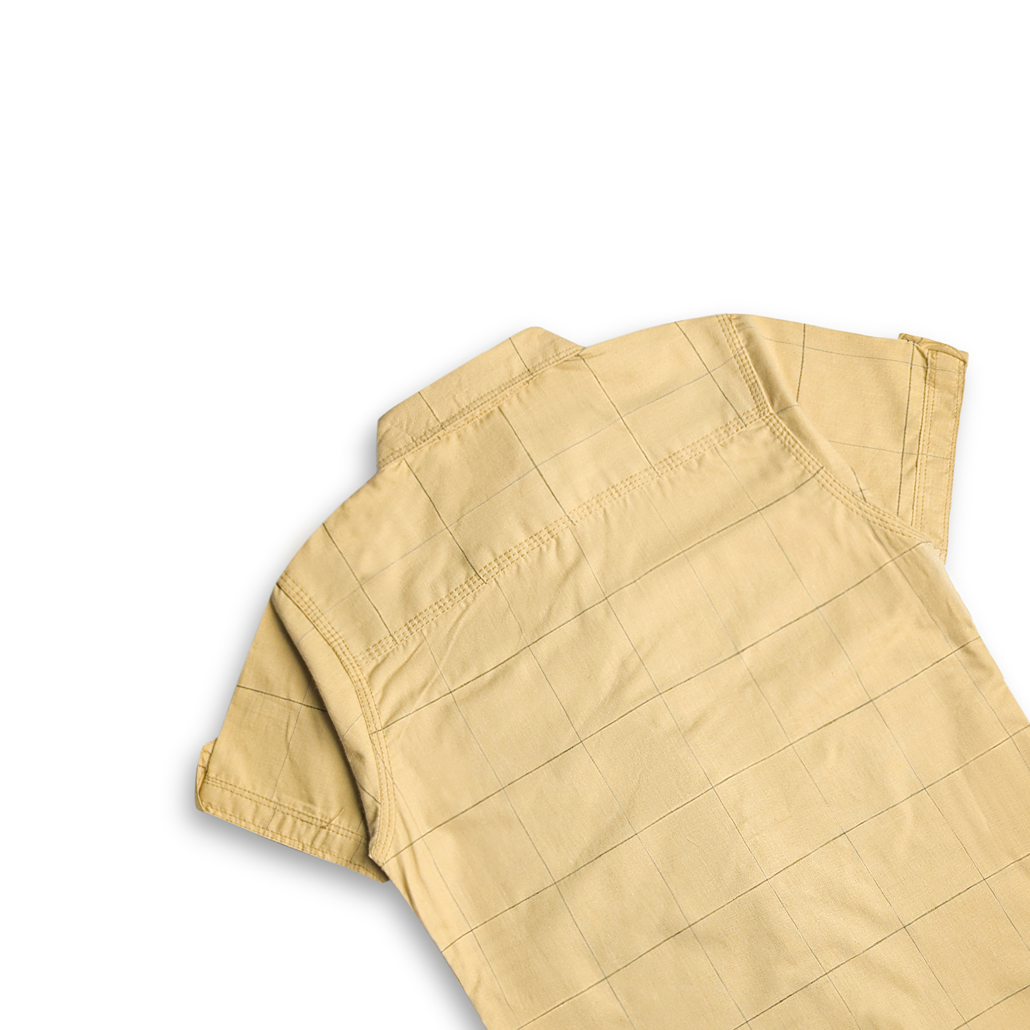 Golden Grid Crest Shirt