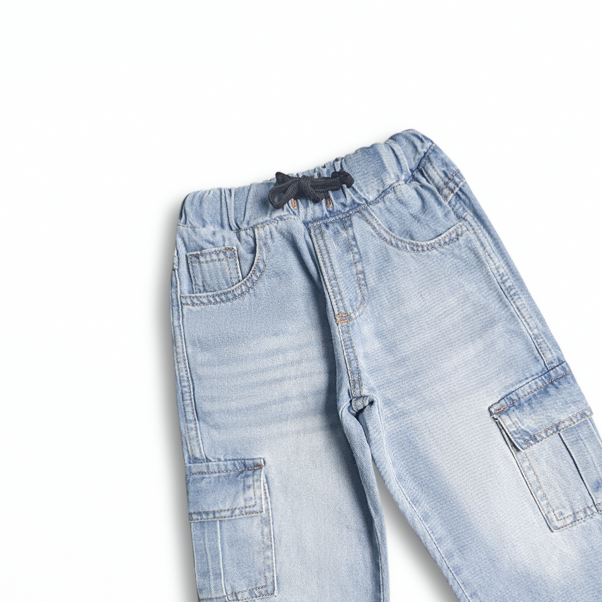 SkyTrail Light Wash Cargo Jeans (DB181)