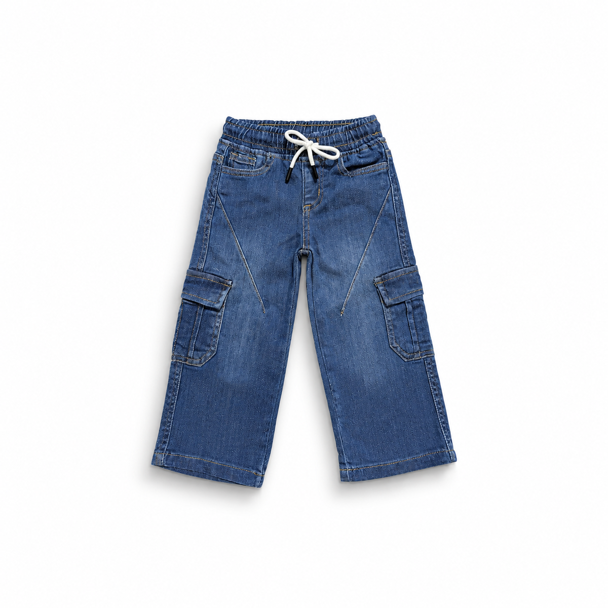 Classic Indigo Cargo Denim Pants (DB190)
