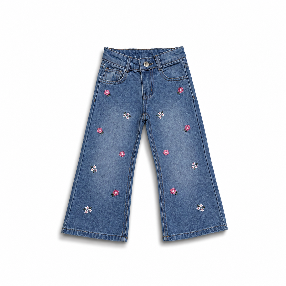 Floral Bloom Wide Jeans (DG052)