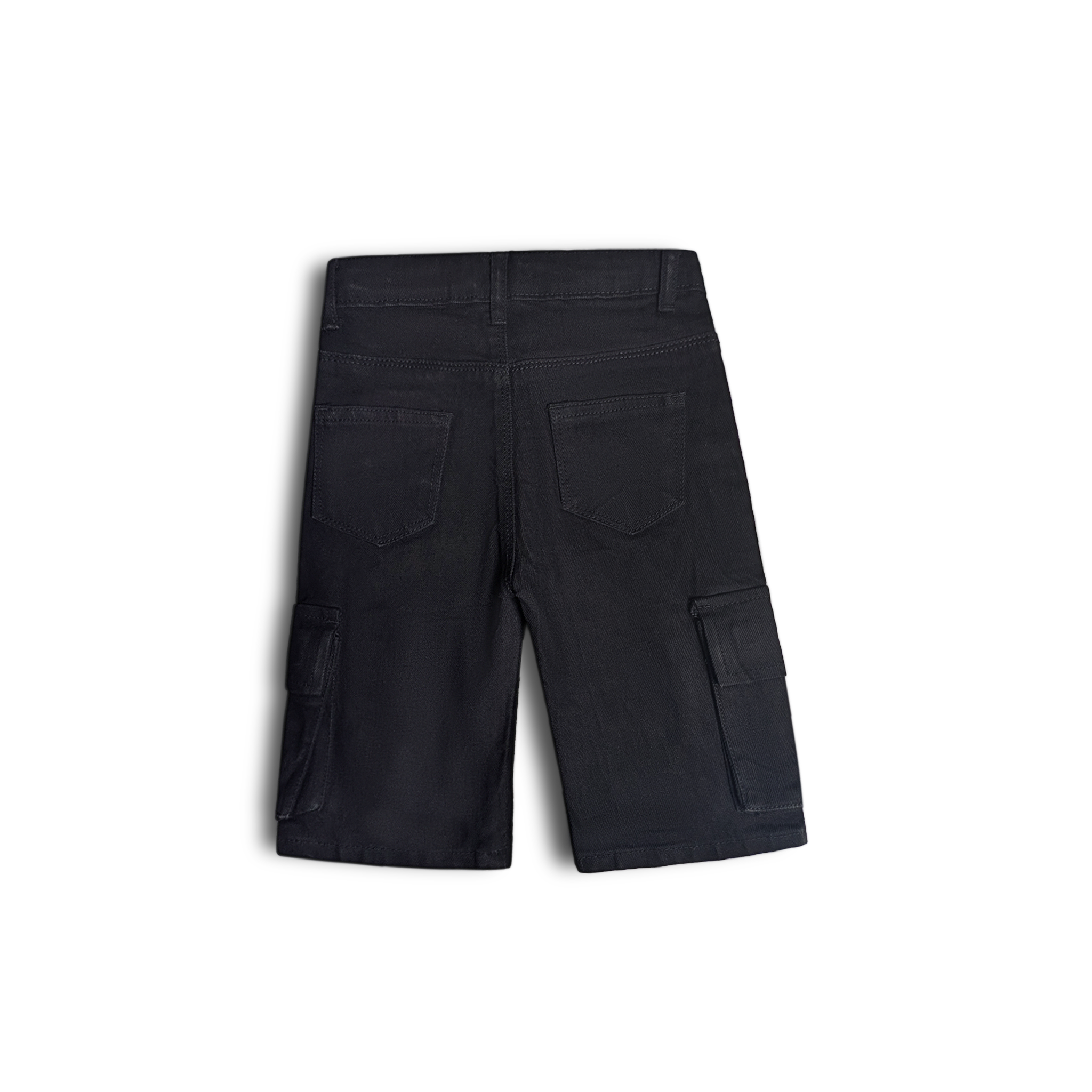 Midnight Black Denim Shorts