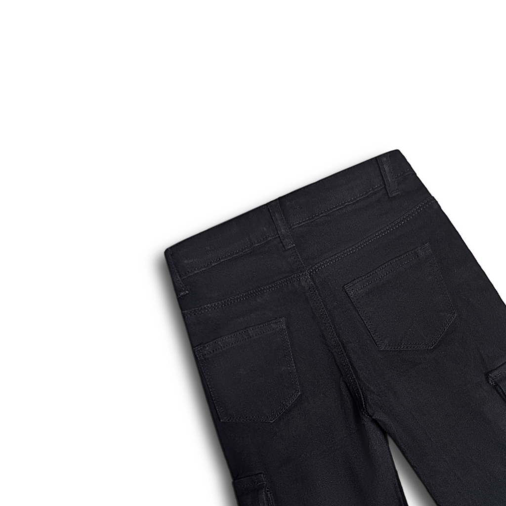 Midnight Black Denim Shorts