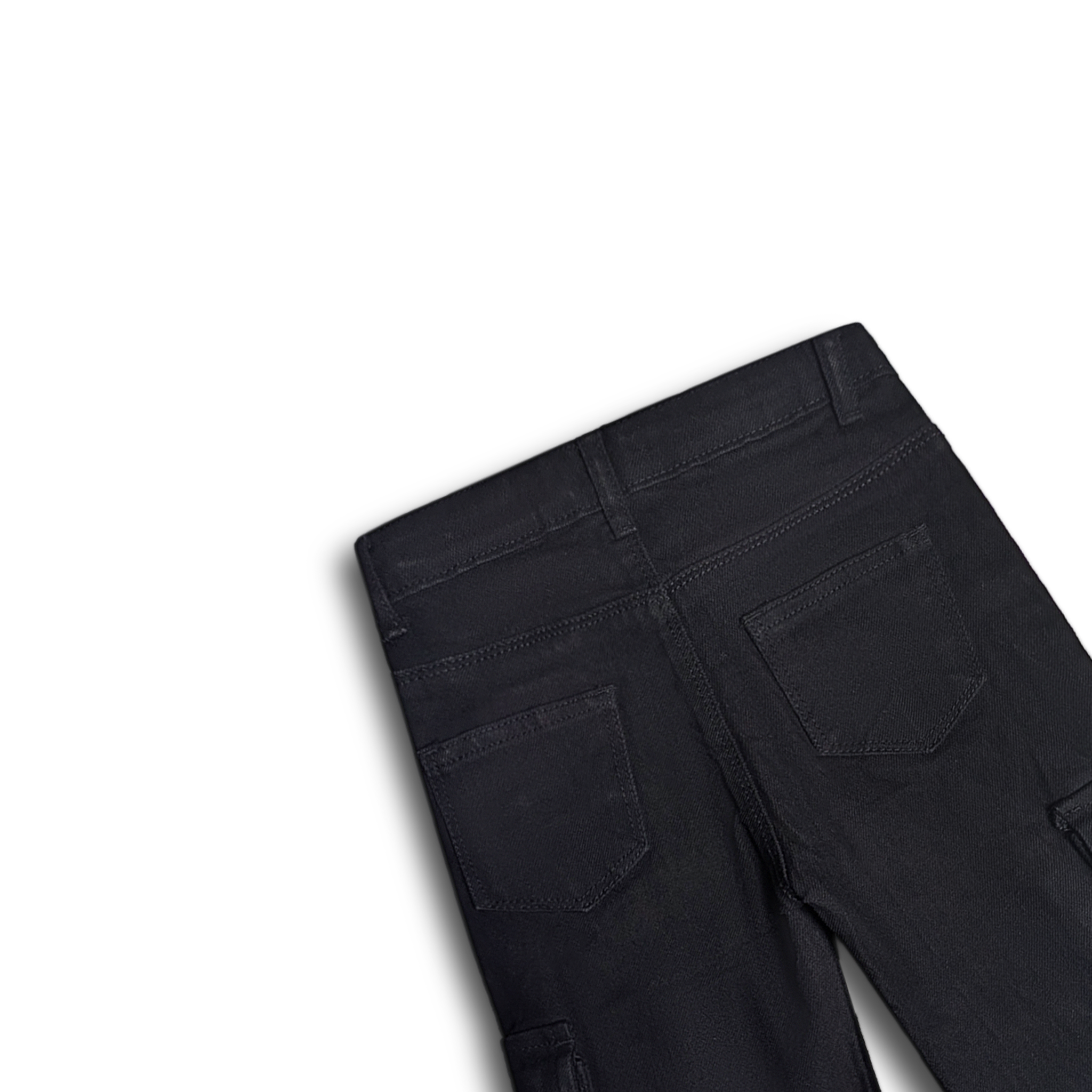 Midnight Black Denim Shorts