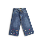 StarGlow Embroidered Denim Capri (DG044)