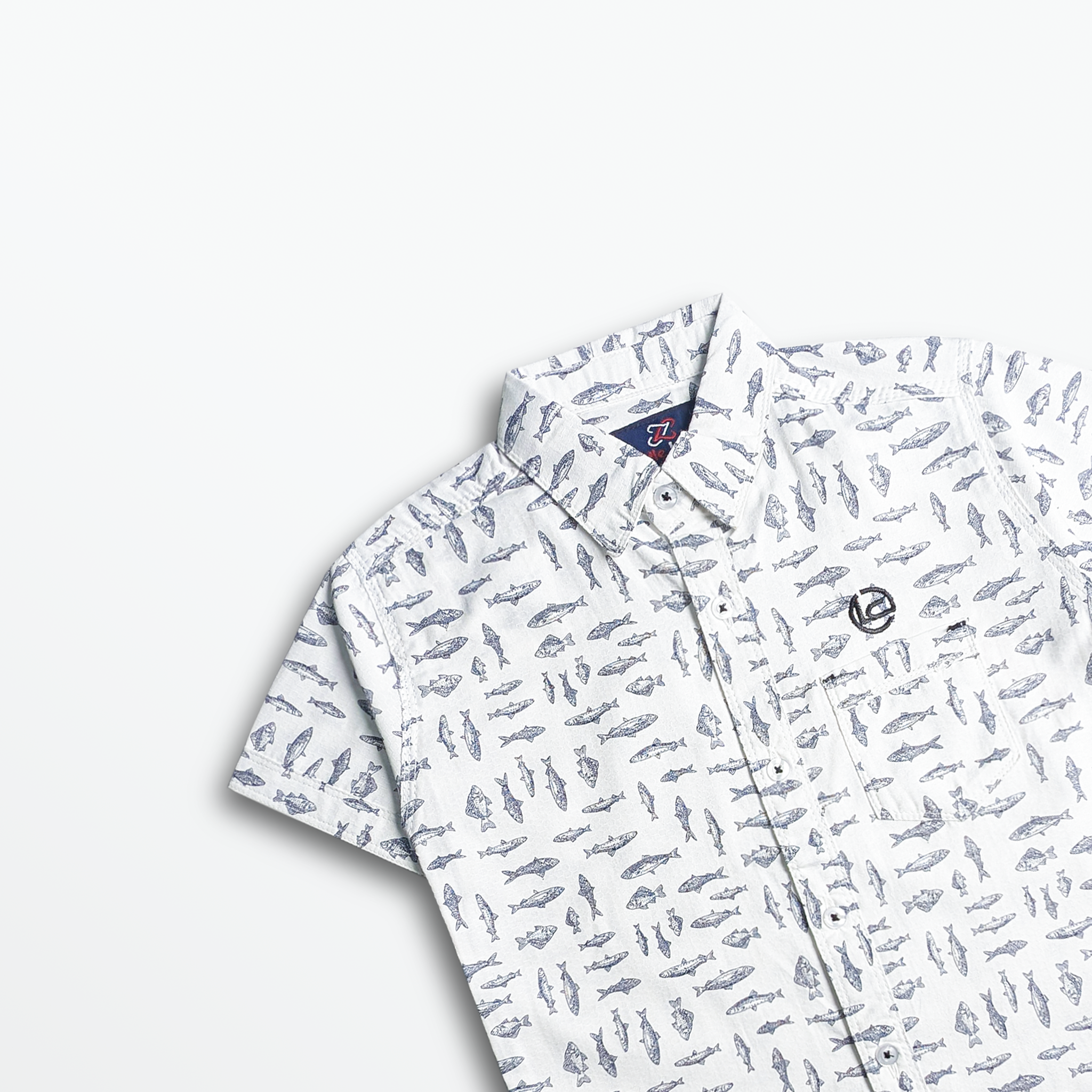 Ocean Drift Fish Print Shirt