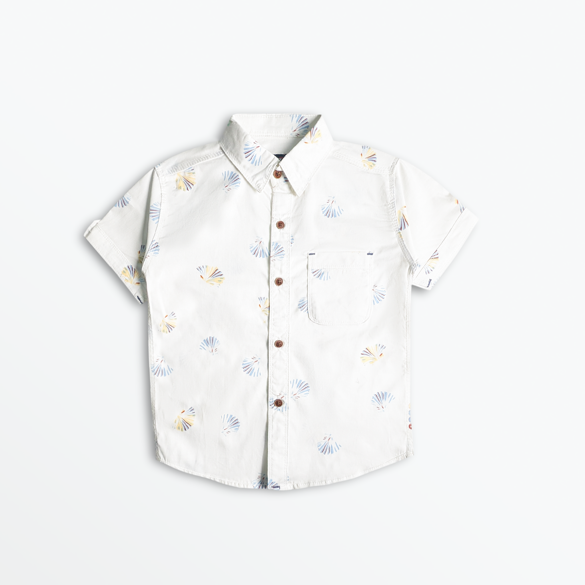 Coastal Breeze Shell Print Shirt