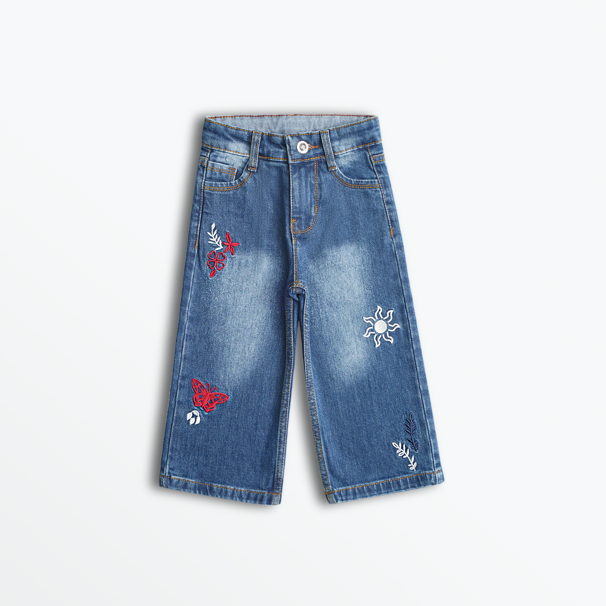 Butterfly Bloom Denim Pants (DG027)