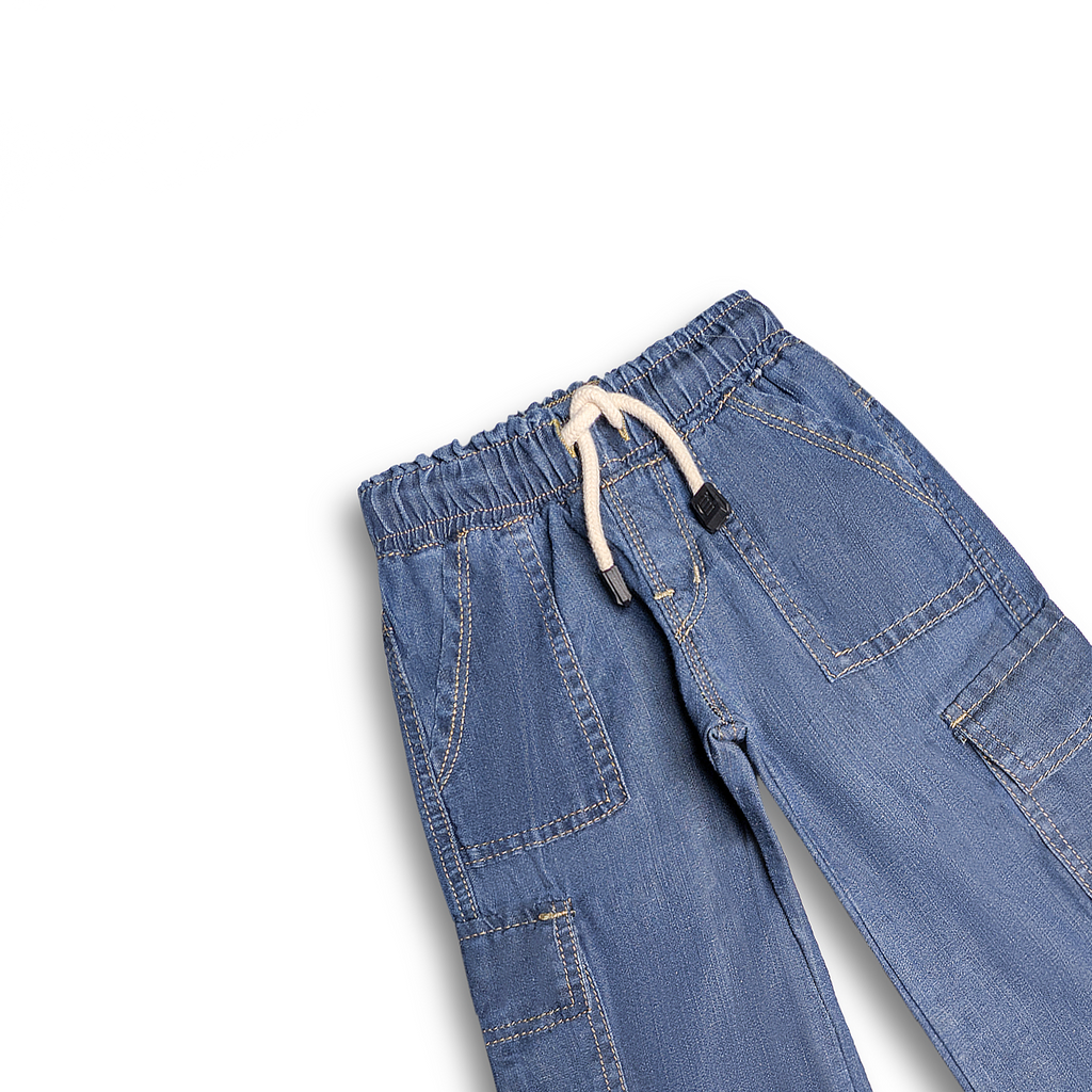 Adventure Kids Denim Cargo Pants (DB 185)