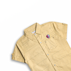 Golden Grid Crest Shirt