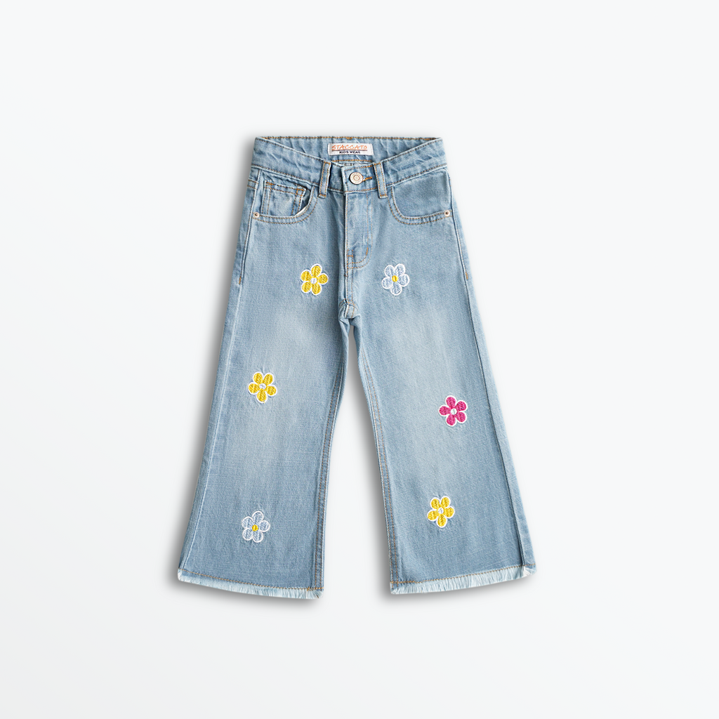 Sunny Bloom Denim Pants (DG031)
