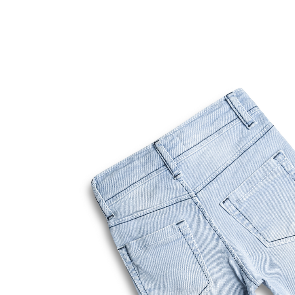 Sky Blue Denim Shorts