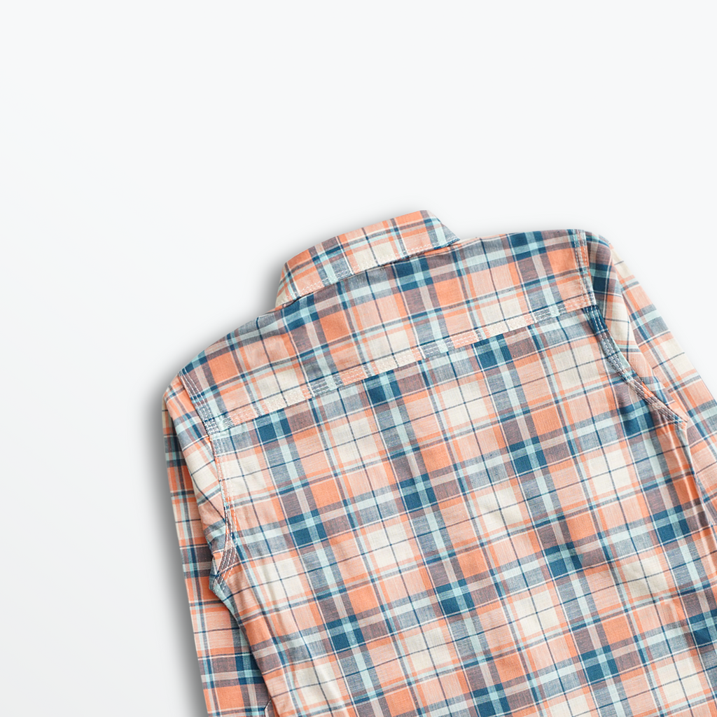 Sunset Harbor Plaid Shirt